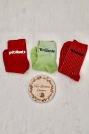Chaussette à paillettes personnalisée