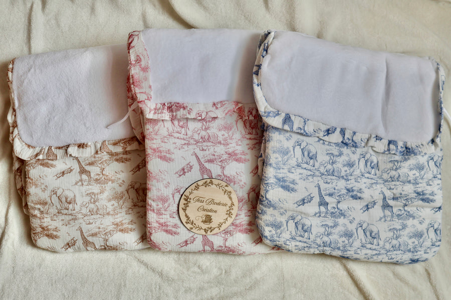 Nid d’ange motif safari personnalisé