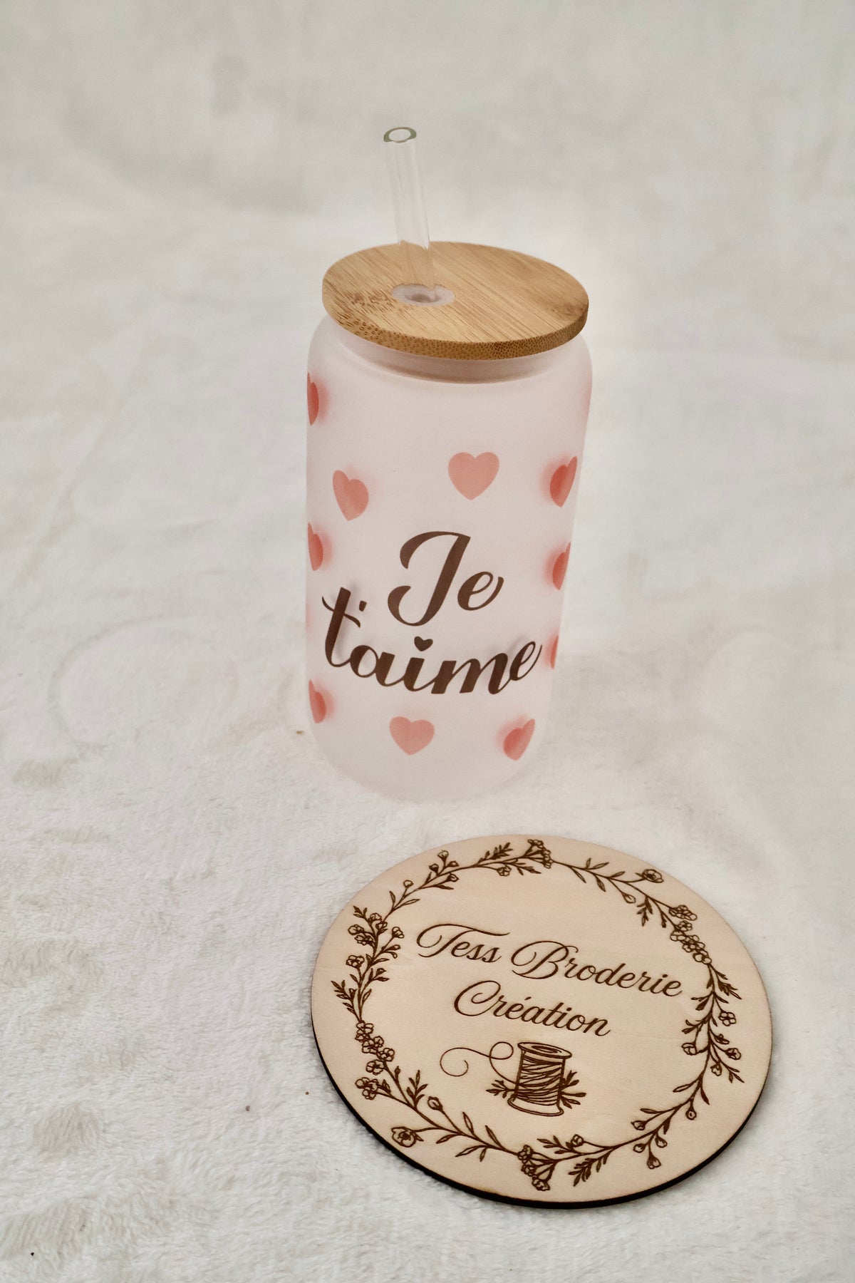 Gobelet en verre personnalisé