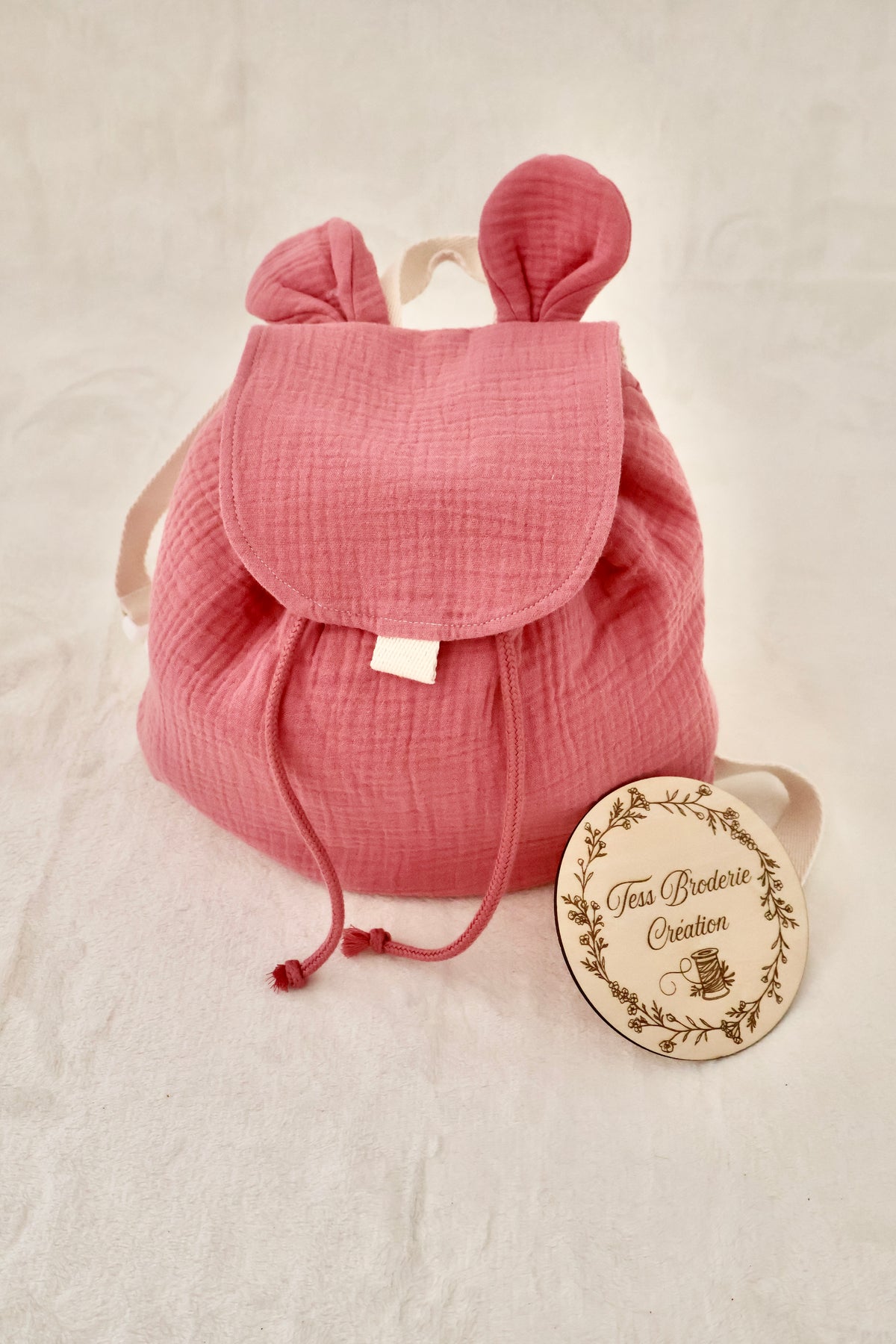 Sac à dos oreilles uni personnalisé
