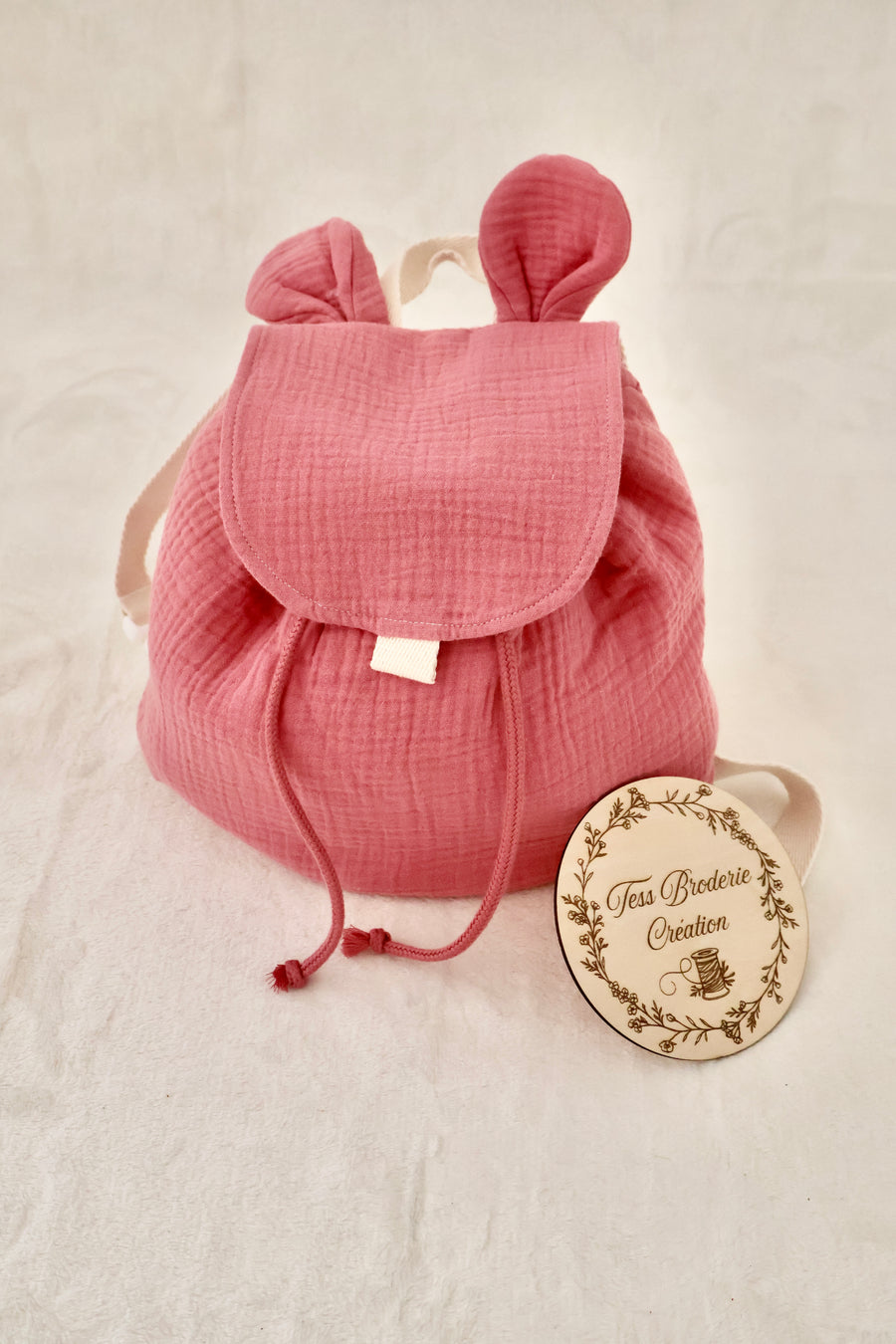 Sac à dos oreilles uni personnalisé