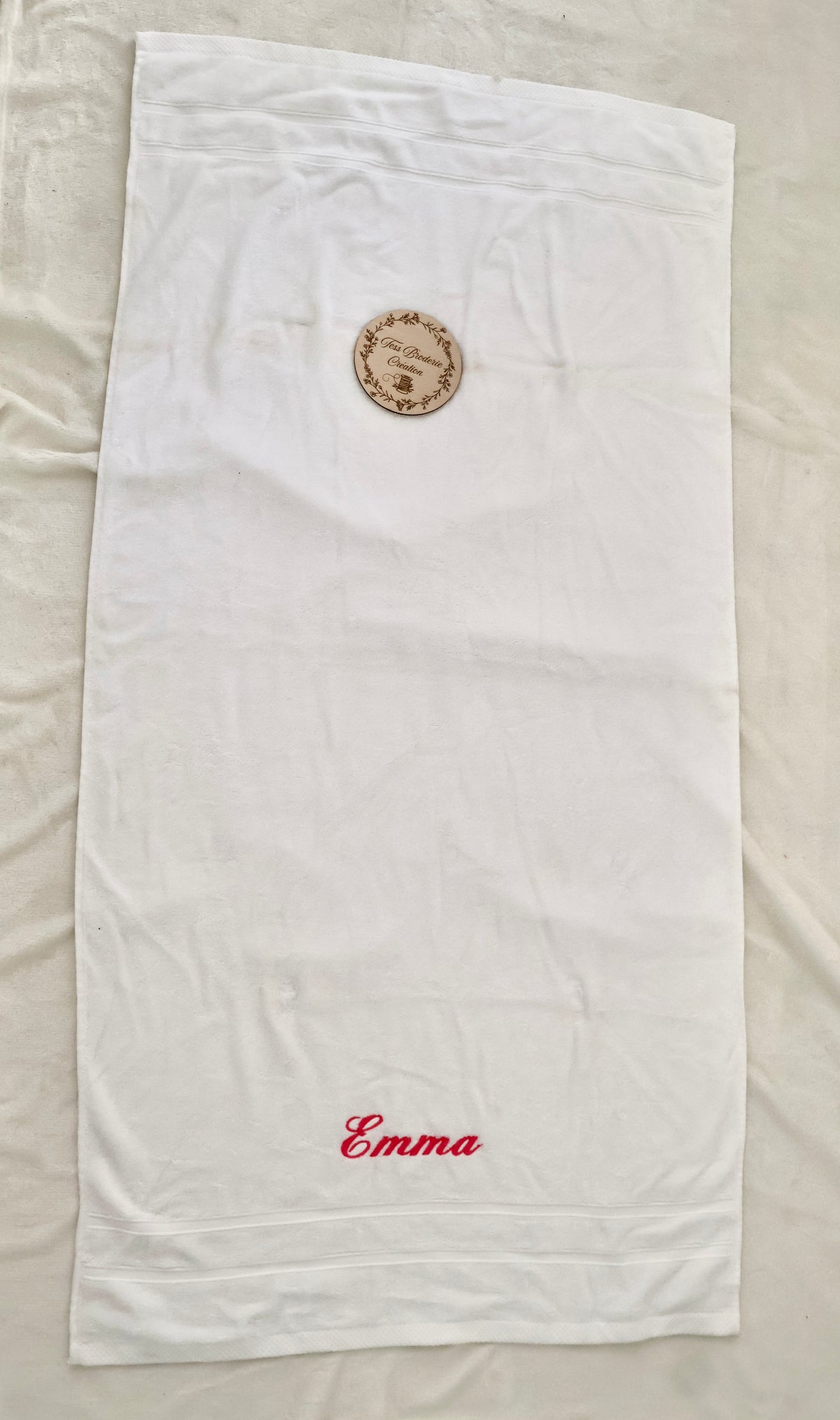 Drap de bain personnalisé