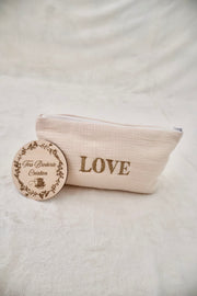 Trousse de toilette unie personnalisée
