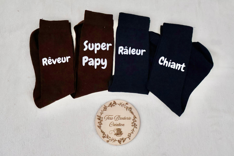 Chaussette homme personnalisée