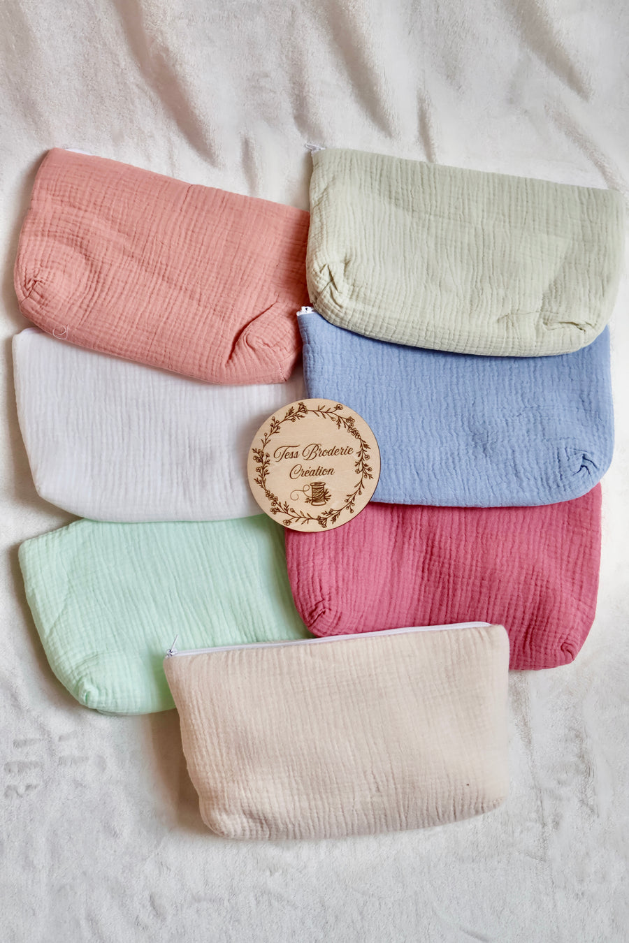 Trousse de toilette unie personnalisée