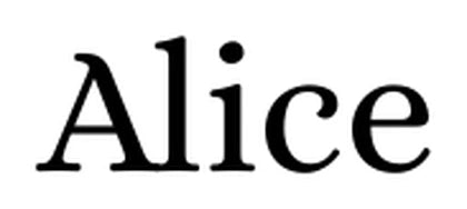 Aperçu de la police Alice