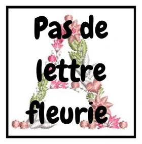 Pas de lettre fleurie