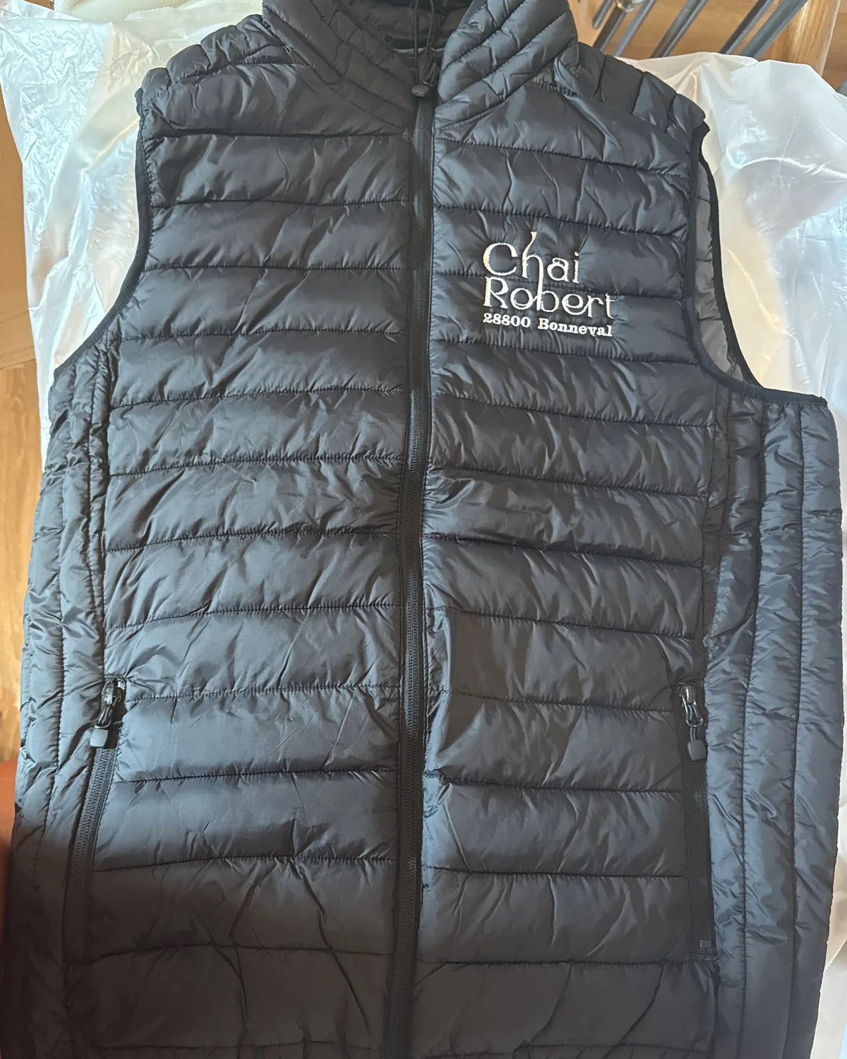 Gilet de travail brodé